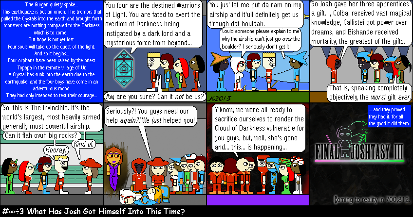 Don Josh #∞÷3: What Has Josh Got Himself Into This Time?