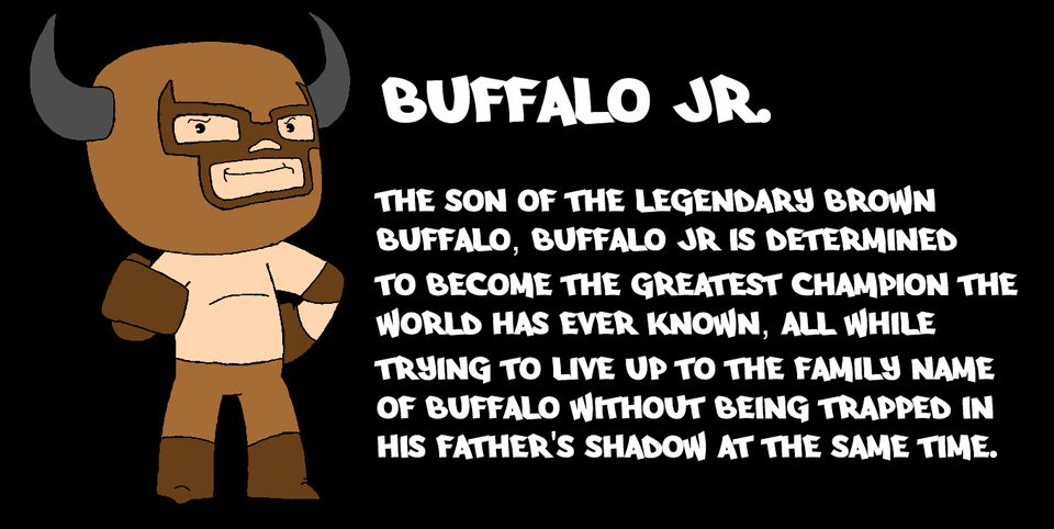 LUCHA WARS Character Bio #01: Buffalo Jr