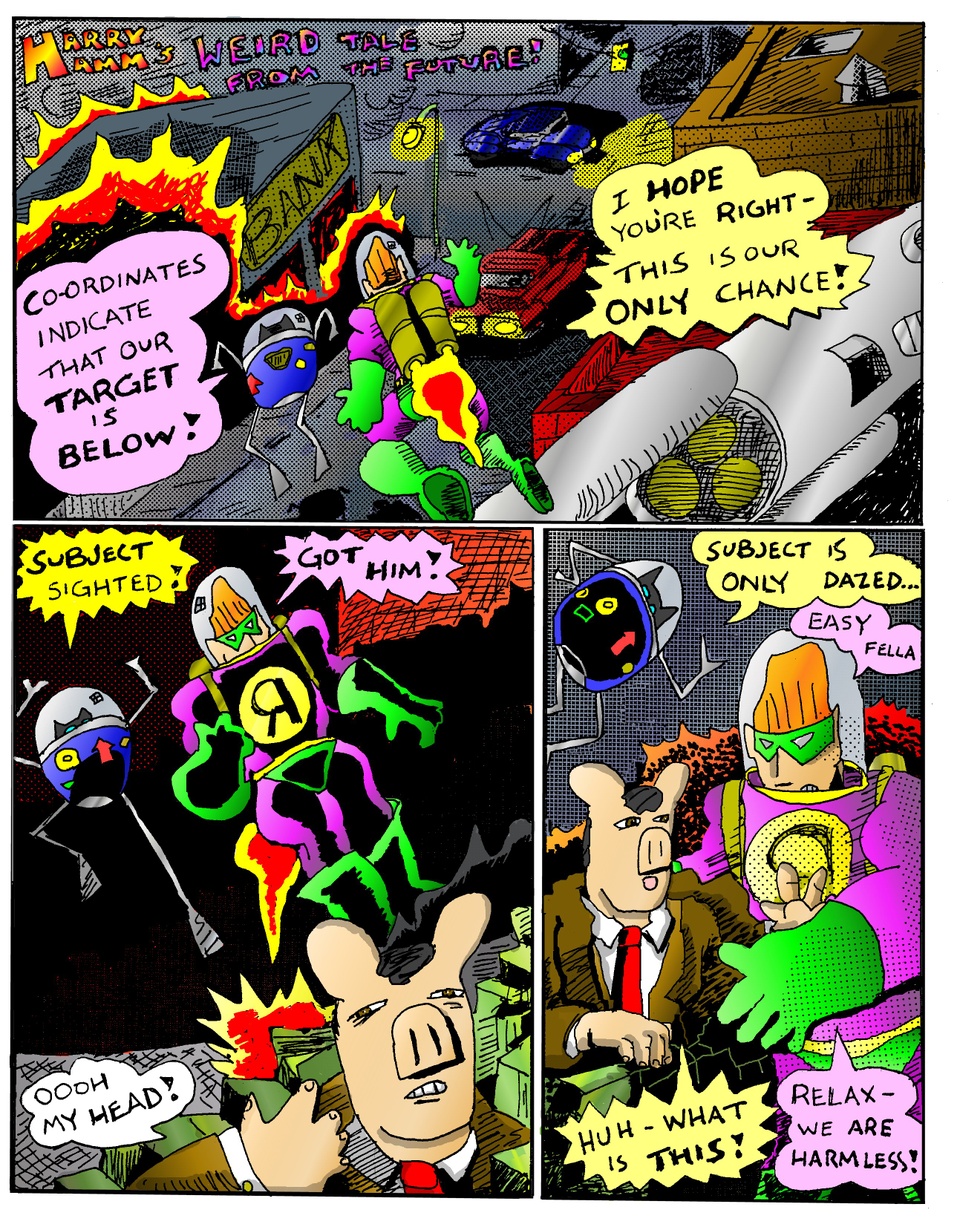 Harry Hamm 3 Strange Tale from the Future Page Two