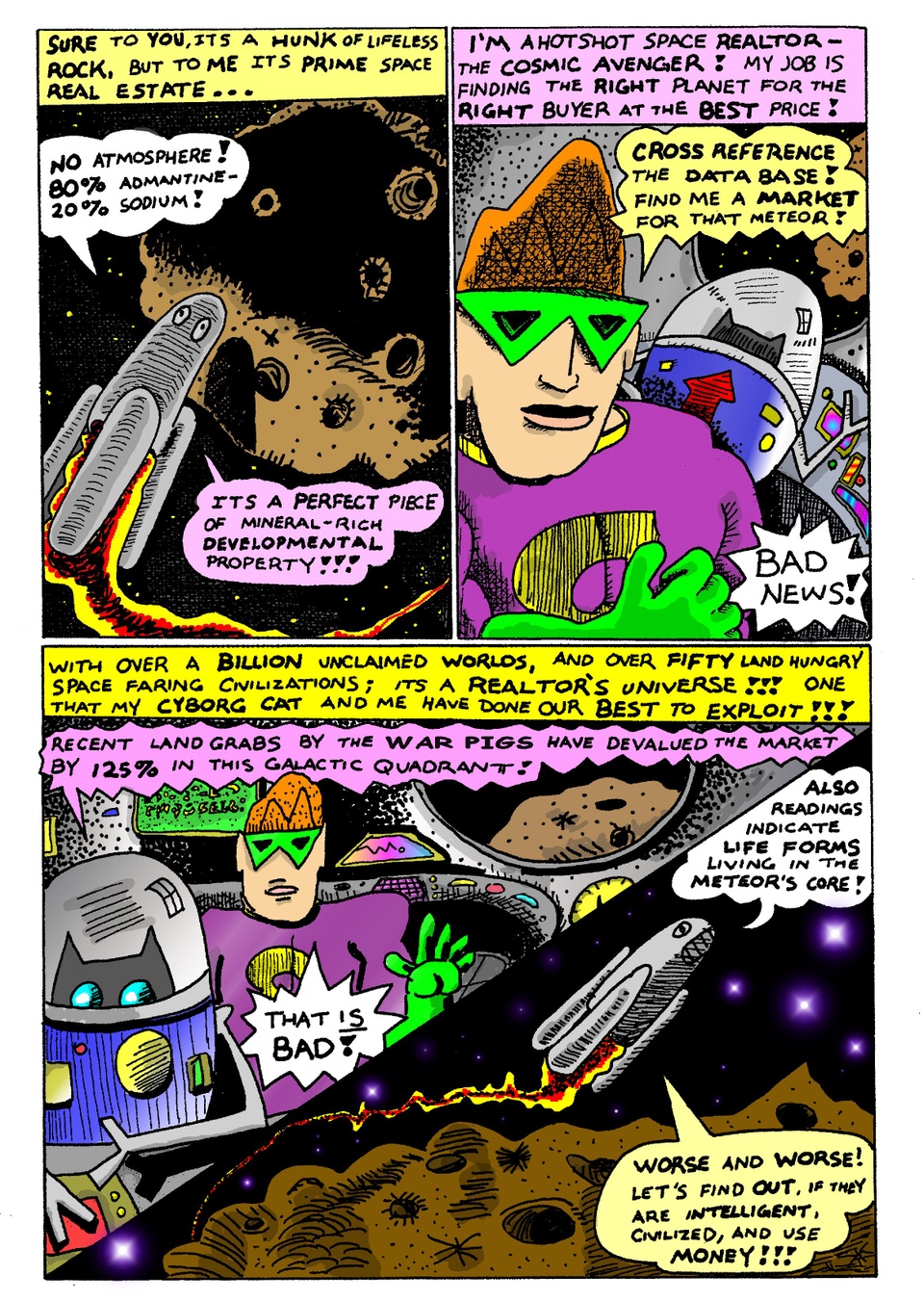 Space Realtors #1 : the Ant World page One