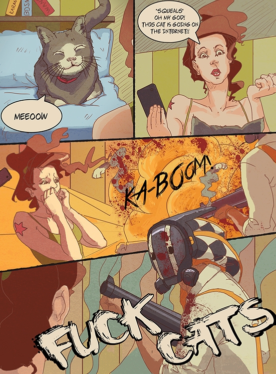 Overwhelming cats on the internet.