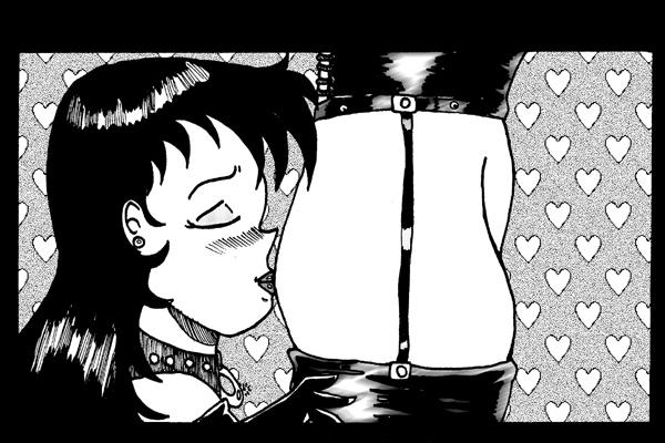 Pinup:  kisss my ass