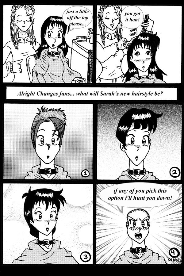 Changes: Sarah gets a trim