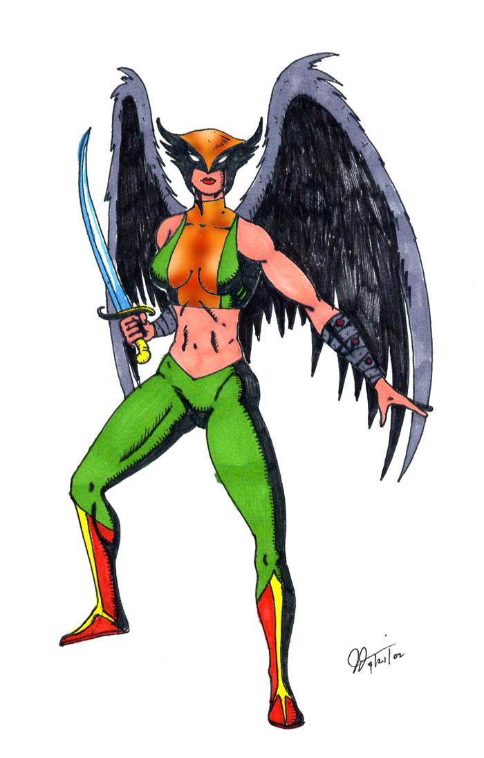 JSA Pinup: Hawkgirl