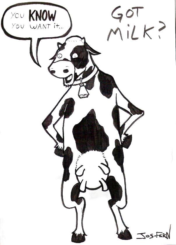 Inappropriate cow