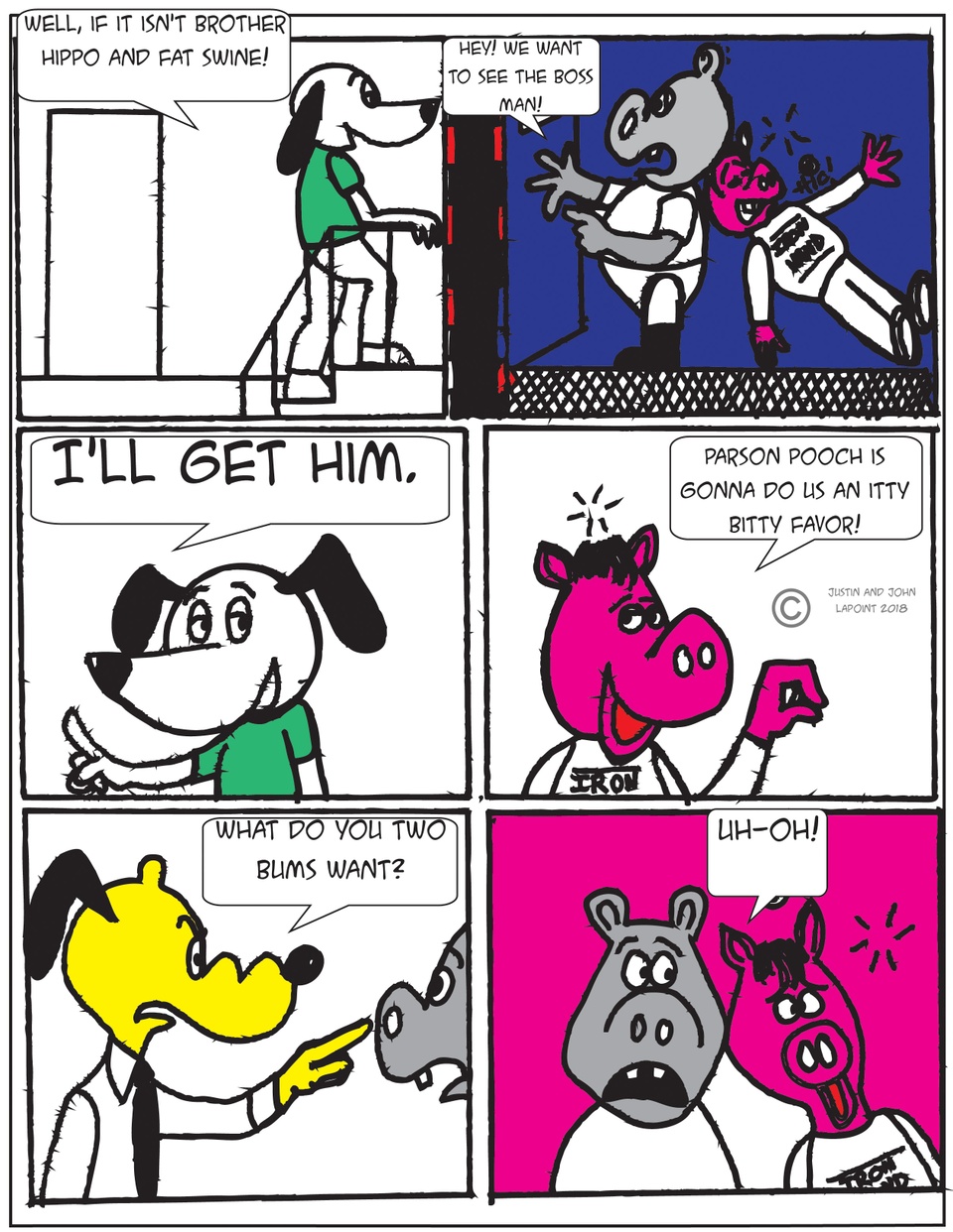Hippo and Swine 1