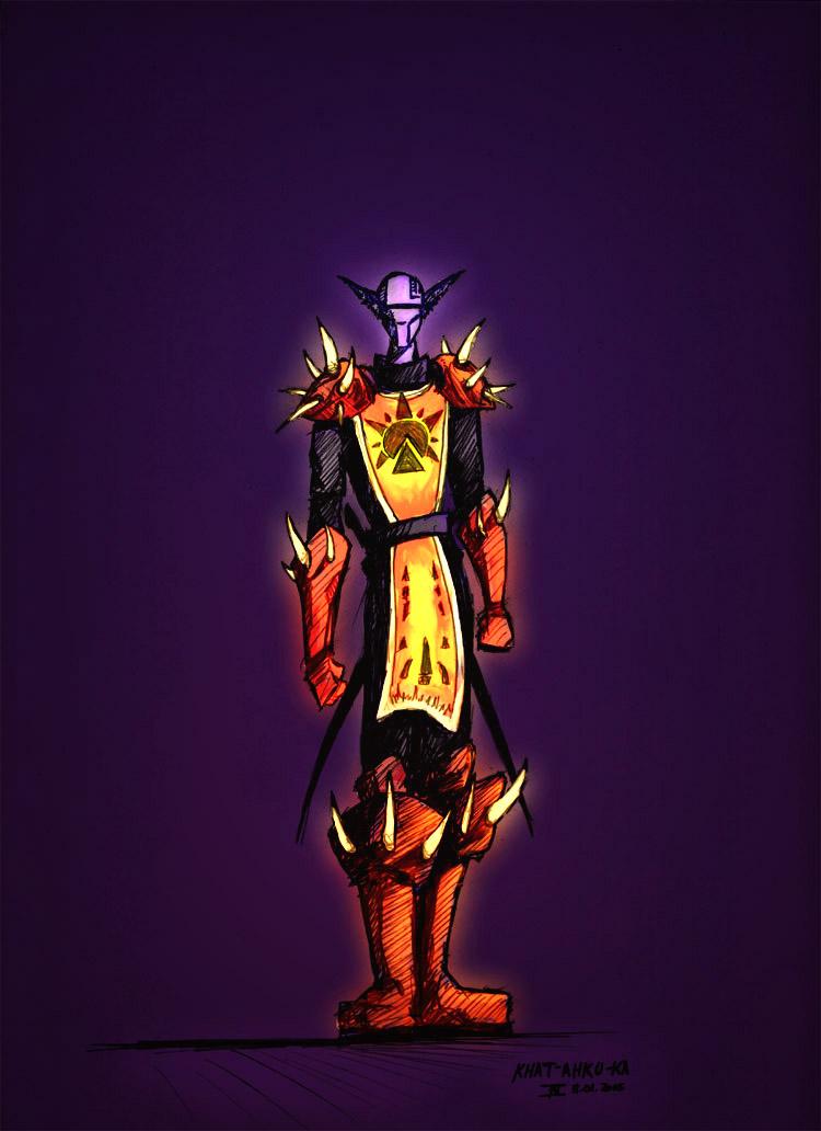lazy page: Khat-ahku-ka in Deathknight gear