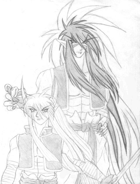 [FAN ART] Kishin Douji Zenki - Zenki and Goki circa 2001