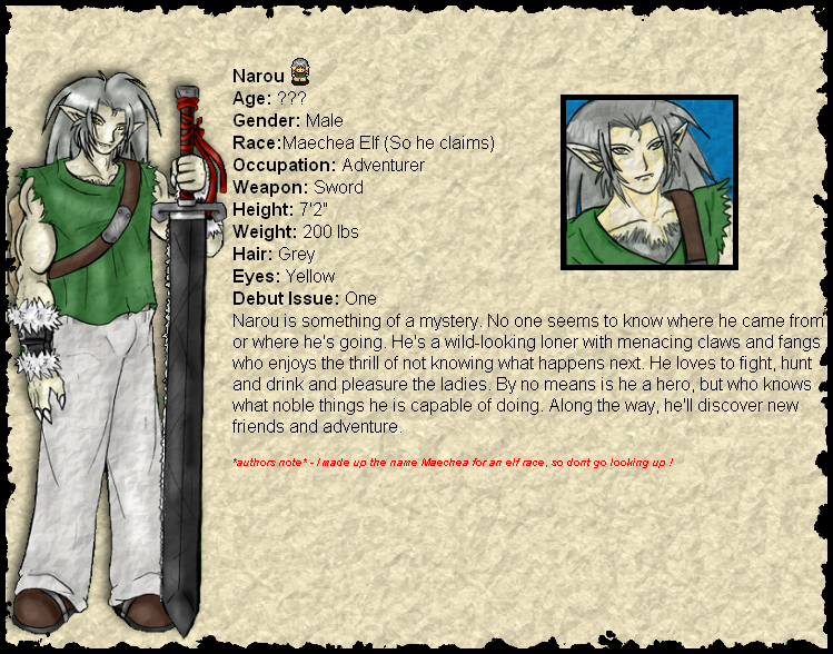 Character Page: Narou