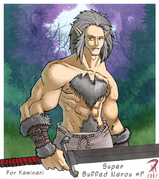 [GUEST ART] Super Buffed Narou by HYPTOSIS