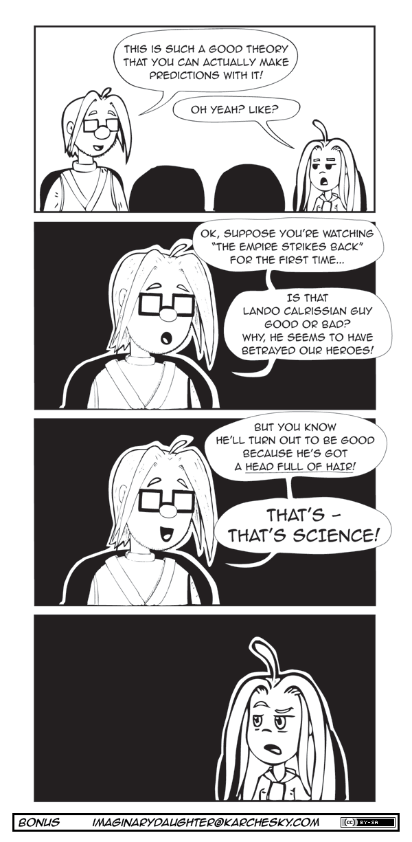 Bonus 19 (wherein Fatherâ€™s scientific prowess makes a big impression in his audience)