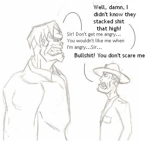 The Incredible Hulk vs R. Lee Emery extrashot