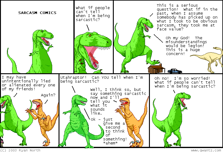 Dinosaur Comics - Sarcasm Comics