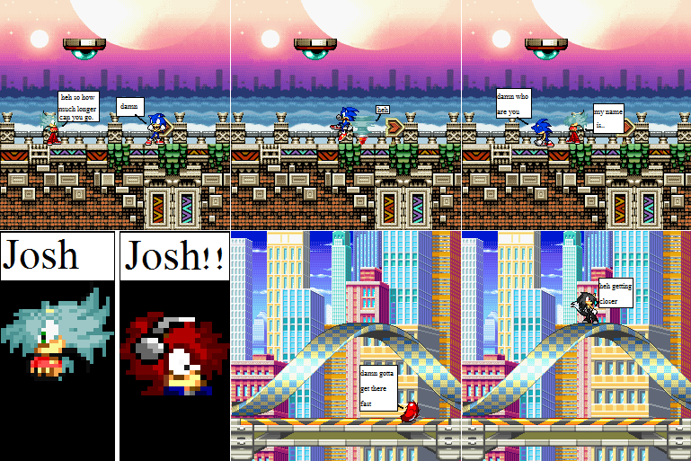 Josh's apearence/josh vs sonic pt.2