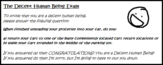 99. Decent Human Being Exam