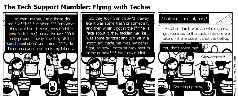 Flying with Techie