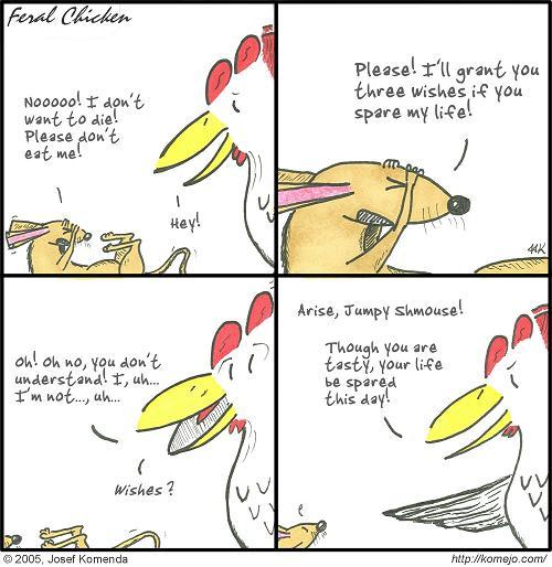 Shmouse-Eating Chicken