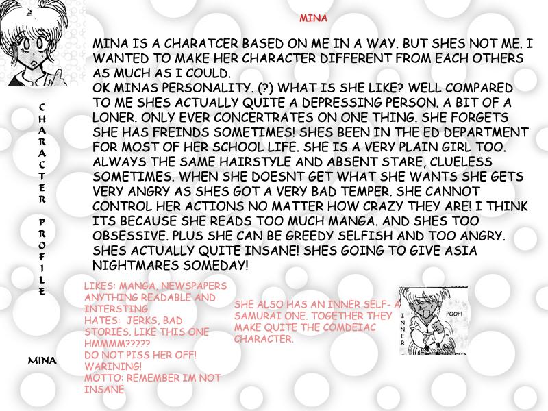profile page of mina