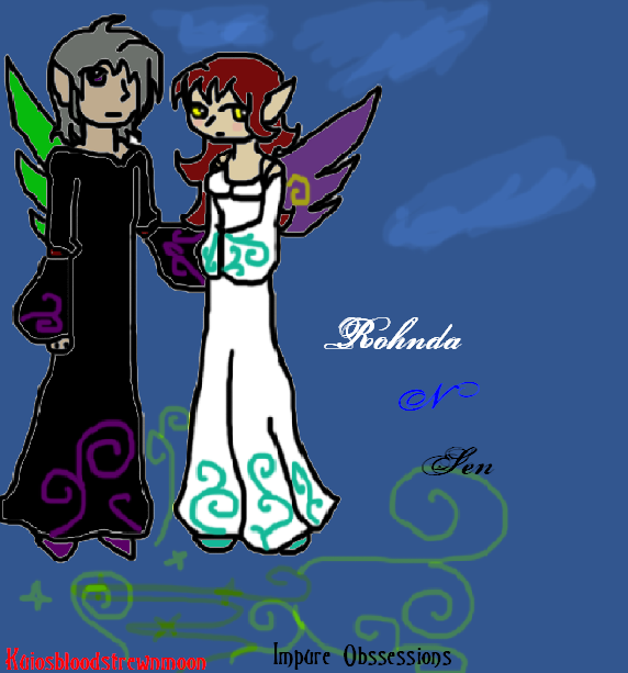 Rohnda and Sen (Dark n Light angel)