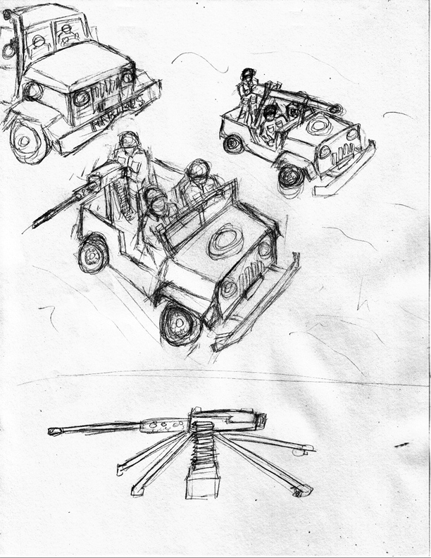 FILLER:  more army sketches