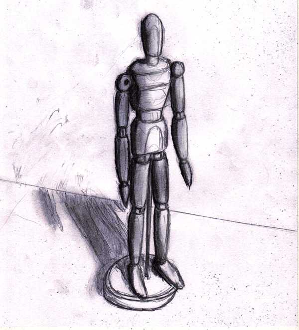 FILLER:  MANNEQUIN SKETCH