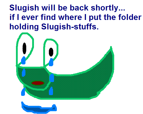 Sad Slug--Filler in Paint