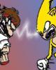 Go to 'Mario Vs Sonic' comic