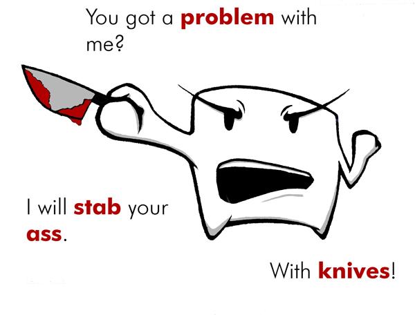 With Knives