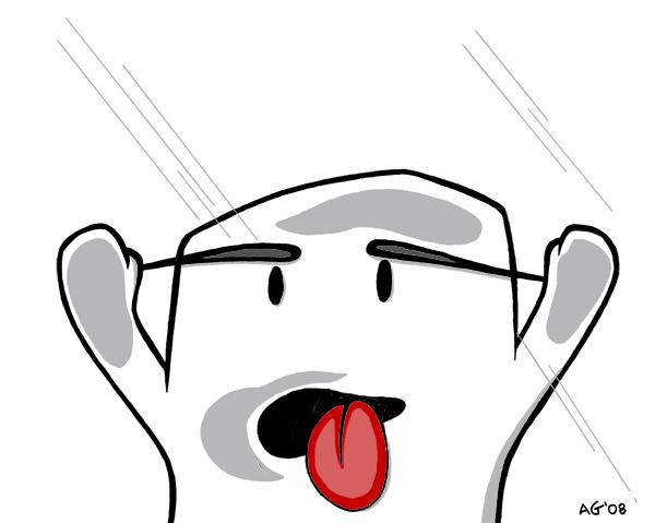 Oh noes! I touched the 4th wall!