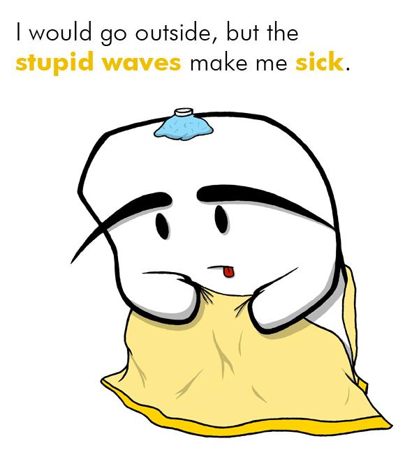 The radiation is off the charts