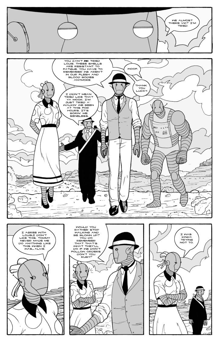 The Hauntbots VS the Werewolf of Ghost Creek pt 1 pg 1