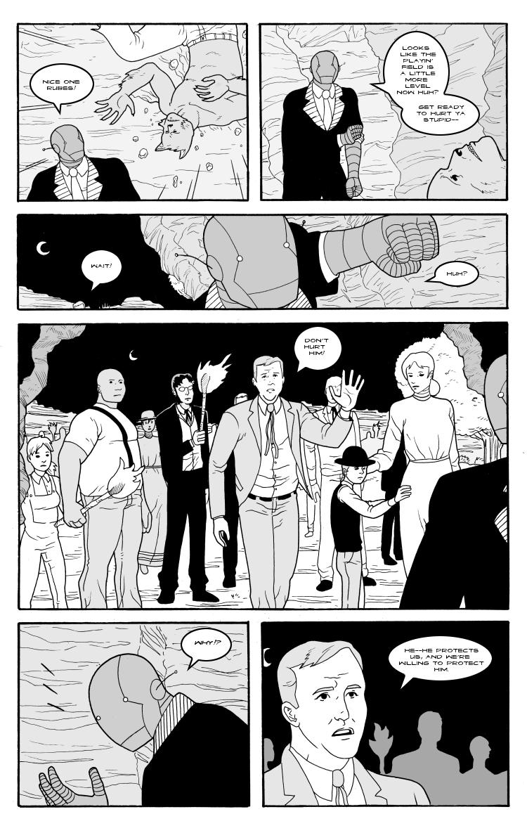 The Hauntbots VS the Werewolf of Ghost Creek pt 2 pg 3
