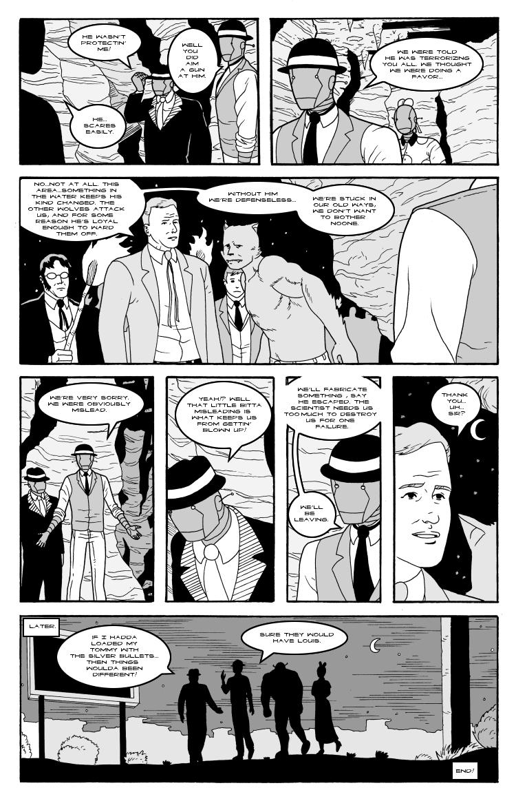 The Hauntbots VS the Werewolf of Ghost Creek pt 2 pg 4