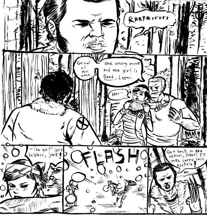 Wolverine sketch comic