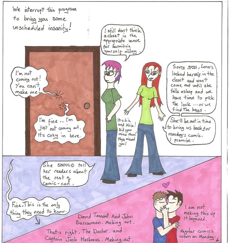 Interlude: Comic-con, and some unscheduled insanity 