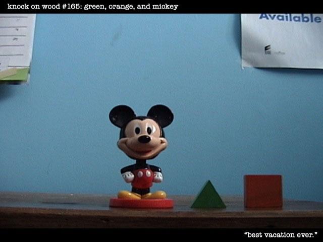 Green, Orange, and Mickey