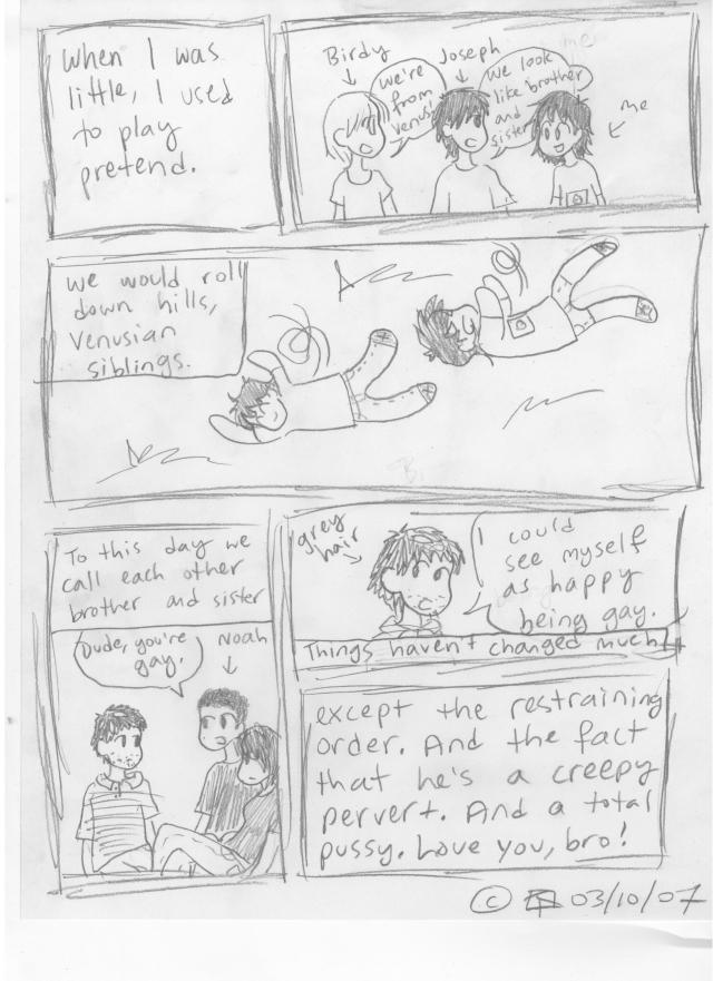 joe REALLY wanted to be in a comic