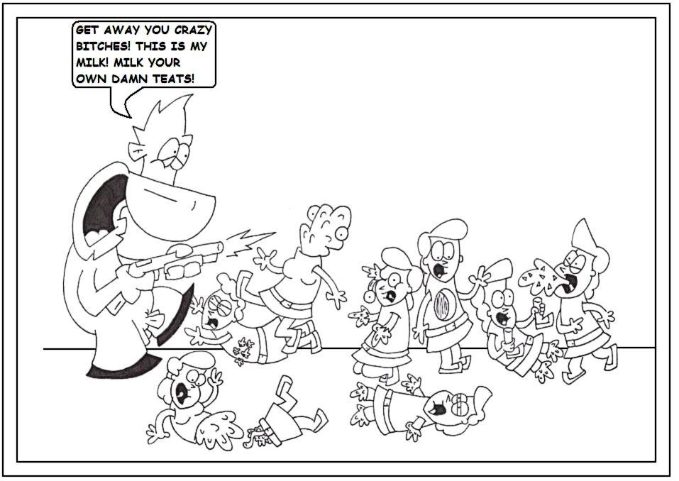 Eight maids a milking