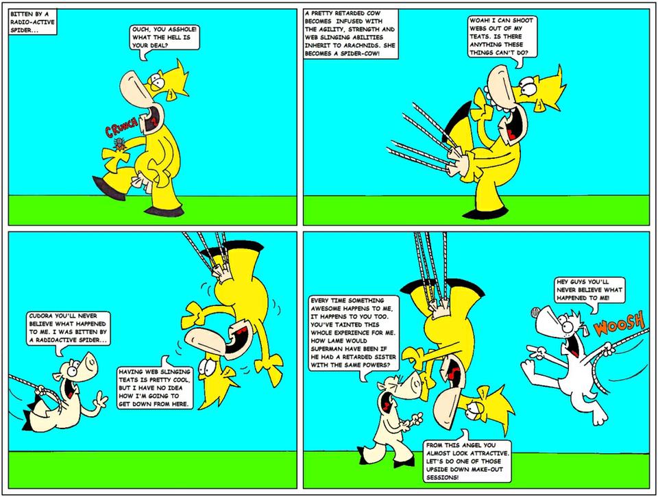 The not so Amazing Spider-Cow