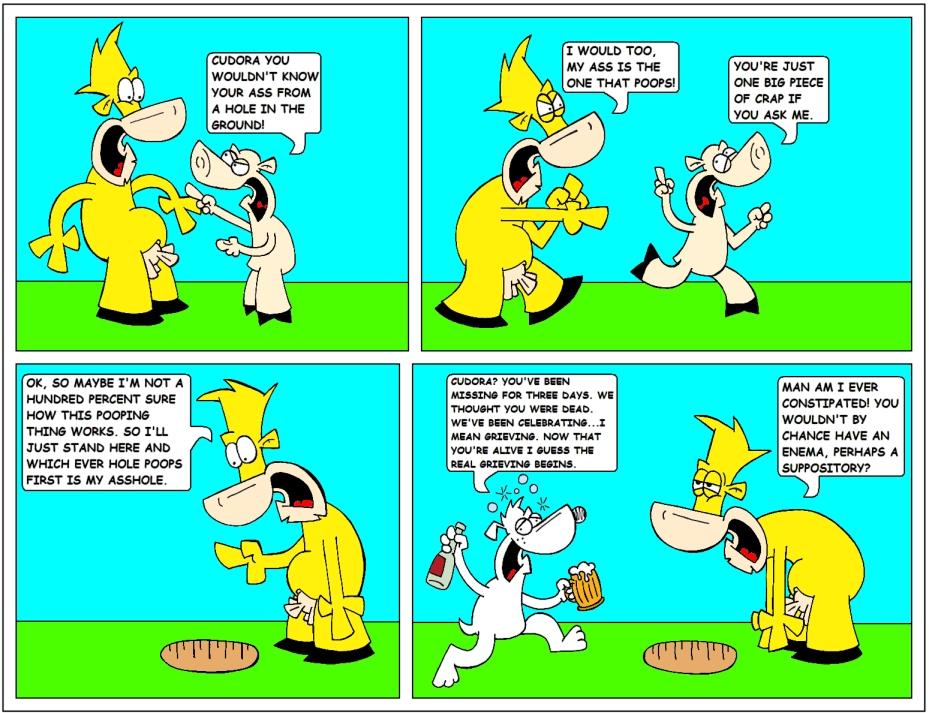 Head from a hole in the ground