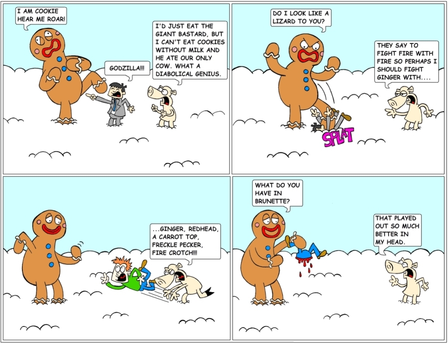 The Gingerbread man Part 3: Gingzilla