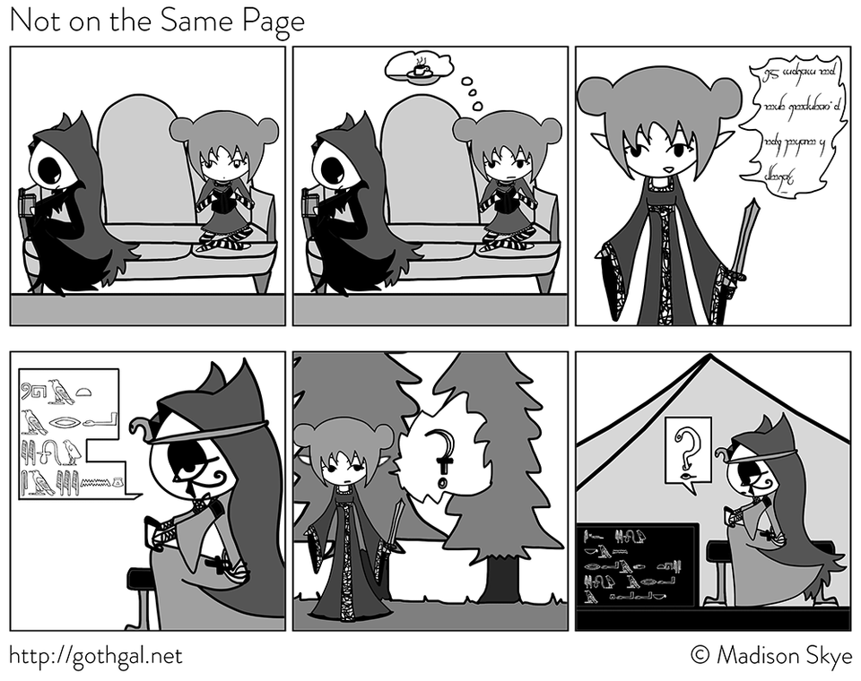 Not on the Same Page