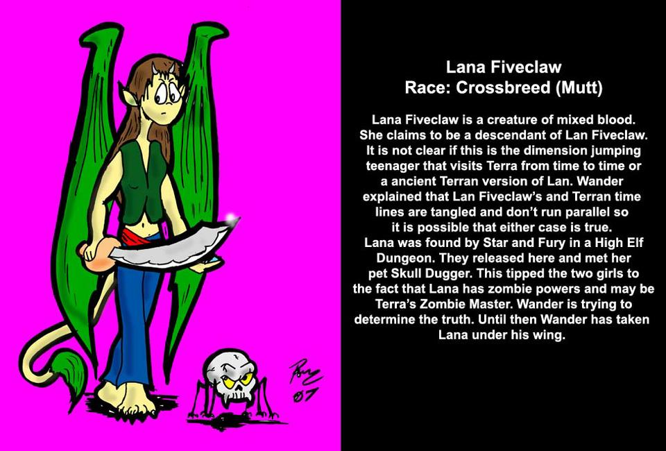 Lana Fiveclaw Bio