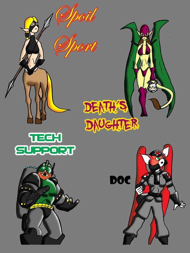 Spoil Sport, Death's Daughter, Tech Support and Doc