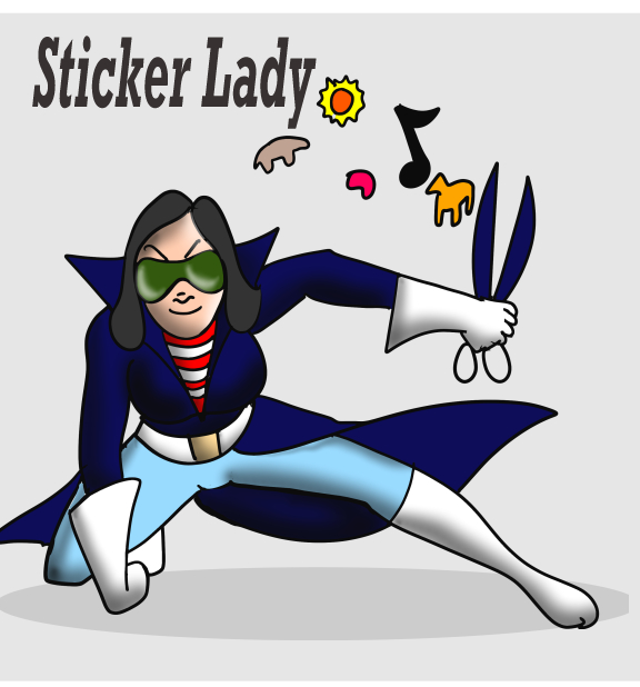 Sticker Lady Birthday