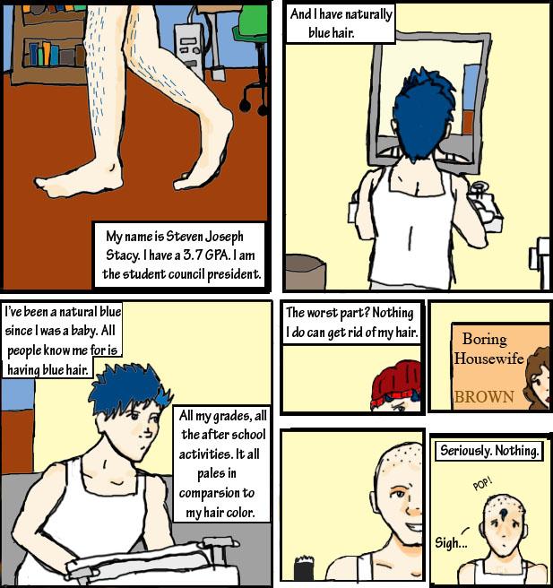 Naturally Blue Haired Steve