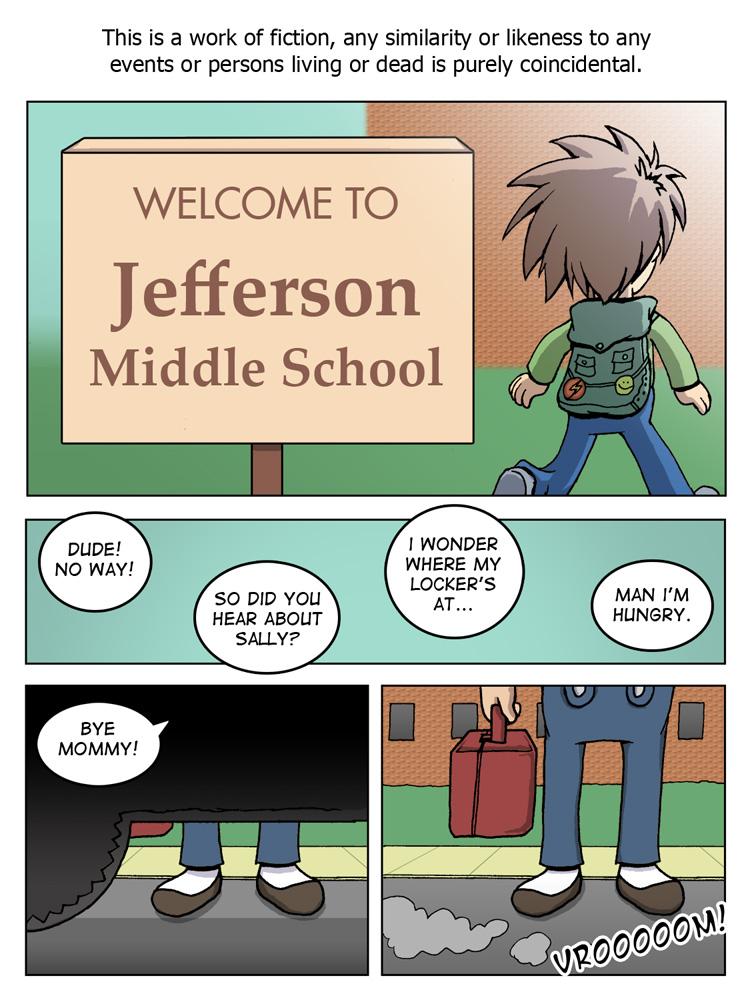 Pg 1 - INTRO - First Day of Middle School