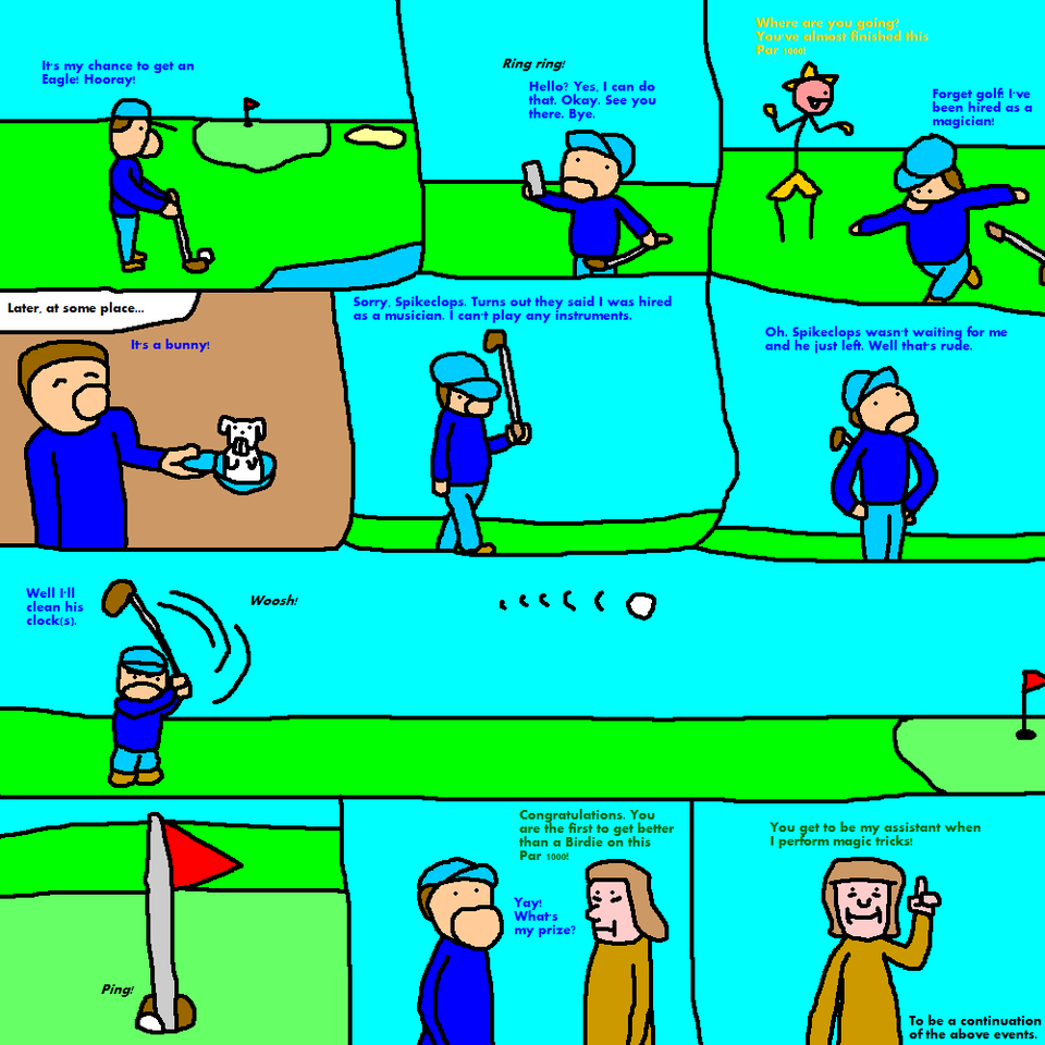 Just a Strip About Golf