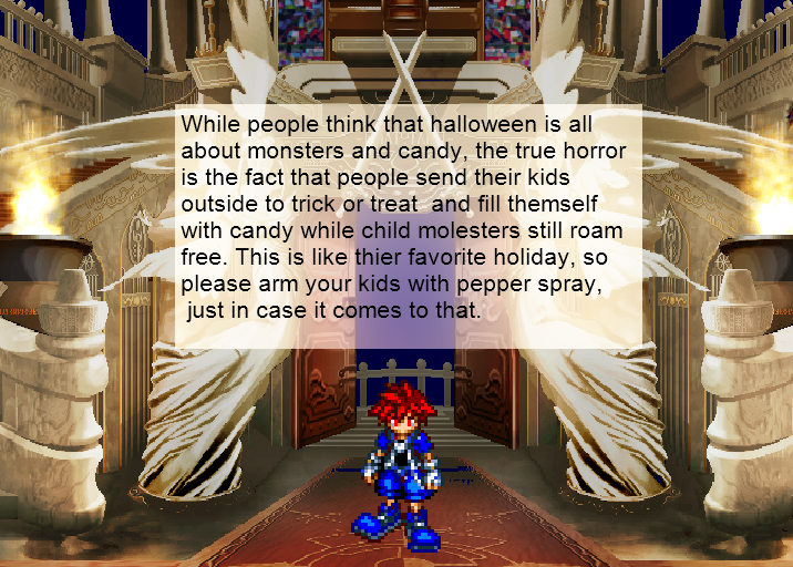 Public service announcement about halloween