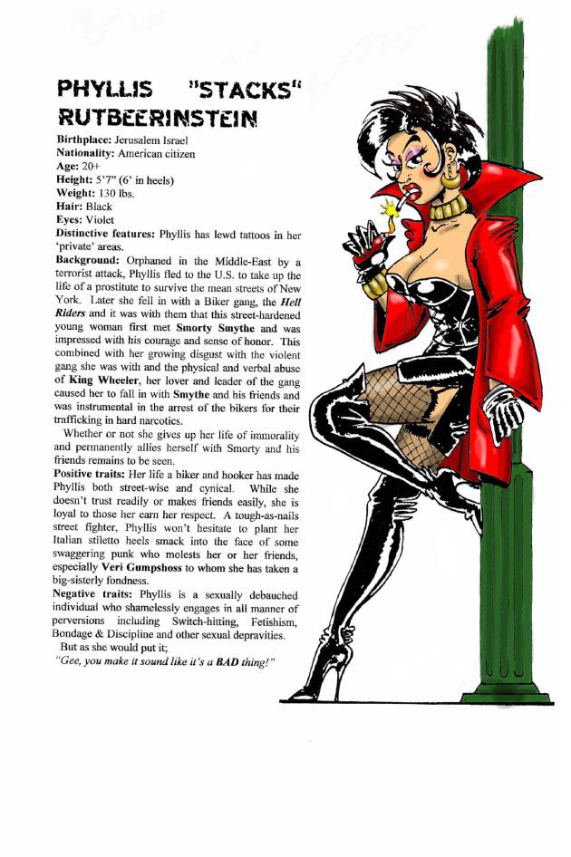 Character Profile #4 Phyllis Rutbeerinstien